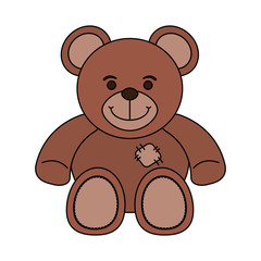 bear toy child vector illustration icon design graphic