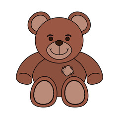 bear toy child vector illustration icon design graphic