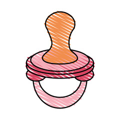 pacifer toy illustration icon vector design graphic sketch