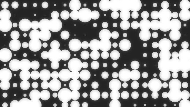 Circles scaling and moving animated texture