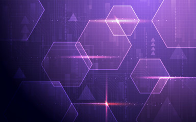 Ultra HD Abstract Sci Fi Technology Wallpaper Suitable for Application, Desktop, Banner Background, Print Backdrop and Other Print and Digital Work Related 