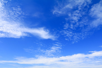 Naklejka na ściany i meble blue sky vivid with cloud in summer art of nature beautiful and copy space for add text