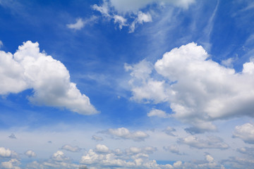 Fototapeta premium blue sky with rain cloud art of nature beautiful and copy space for add text