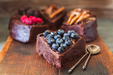 Close up of chocolate cake