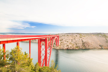 The Maslenica Bridge in Dalmatia, Croatia