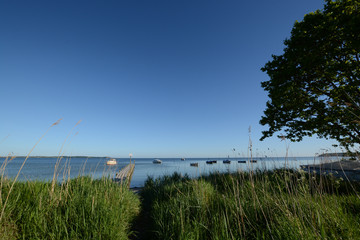 Boote am Naturstrand in Neu Reddevitz