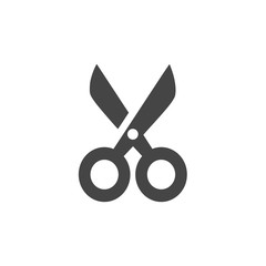 Fototapeta premium Scissors icon vector - Illustration