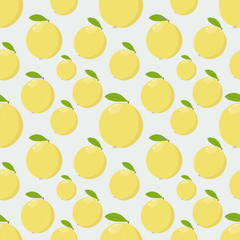 Seamless pattern with apple fruit