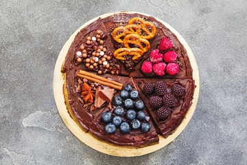 Close up of chocolate cake