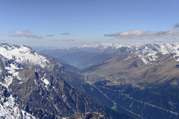 Tonale pass aerial, Italy