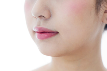 Obraz premium 唇クローズアップ