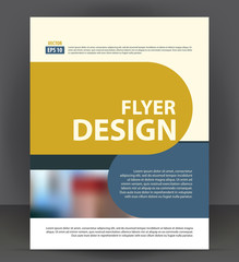 Flyer brochure, cover layout design print template, pamphlet vector Illustration