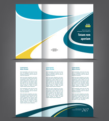 Flyer brochure, cover layout design print template, pamphlet vector Illustration