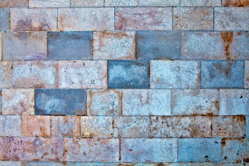 Part of a stone wall . Background or texture