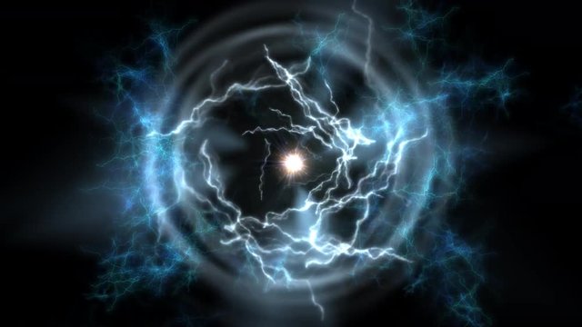 Teleportation. Portal of space-time. Launching portal of space-time. Science fiction. Illustration 