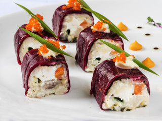 Salad  fur coat roll