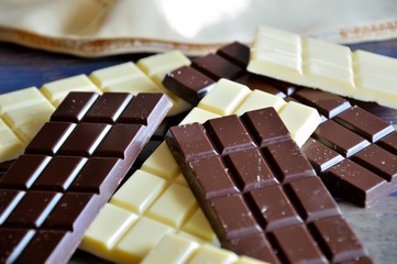 vari tipi di cioccolato 