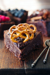 Close up of chocolate cake