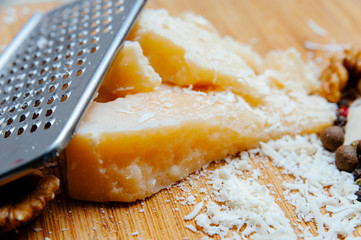 Parmesan cheese space for text banner.