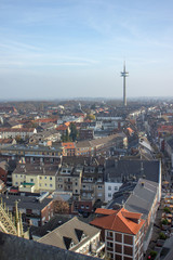 Naklejka premium Wesel Panorama Luftbild