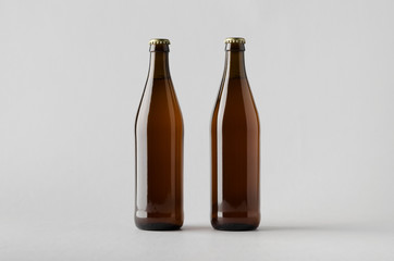 Beer Bottle Mock-Up - Two Bottles