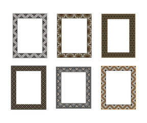 Vector decorative frame. Elegant element for design template, place for text. Floral border. Lace decor for birthday and greeting card, wedding invitation.