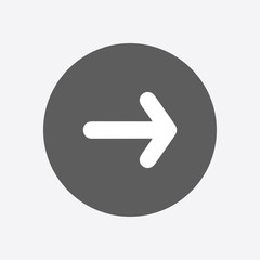 Arrow icon. Pointer direction for land navigation.