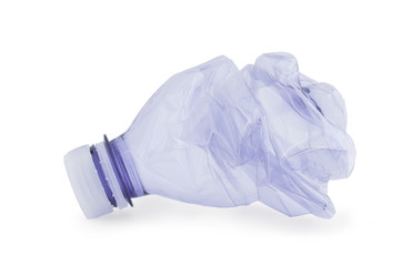 Fototapeta premium Empty Blue used water bottle for recycling