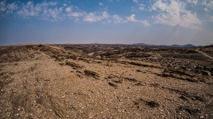 Fototapeta na wymiar Gravel road to Solitaire, Namibia
