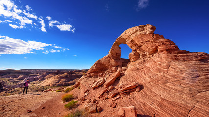 Fototapeta na wymiar Arsenic Arch, hidden scenic spot in Utah desert