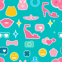 Female Seamless pattern