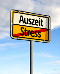 Obraz premium Stress - Auszeit