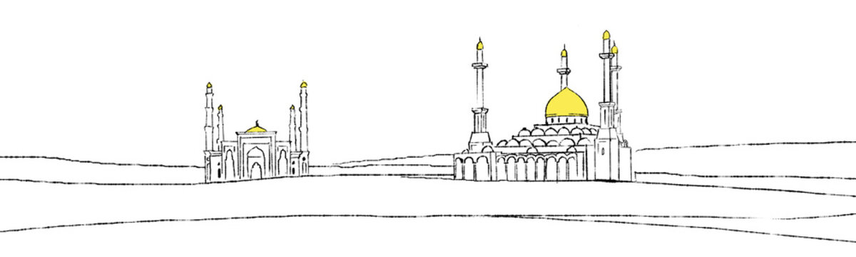 Illustration of mosque