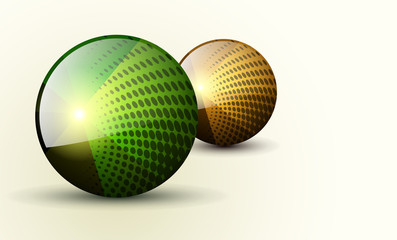 Abstract background 3d spheres