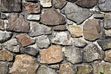 Old weathered rustic stone wall background