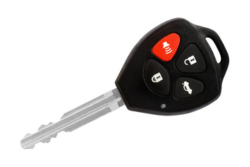 Remote car key isolated on white background