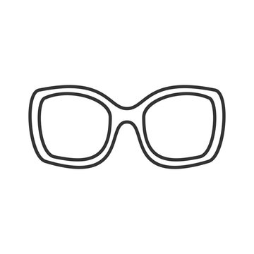 Women's sunglasses linear icon