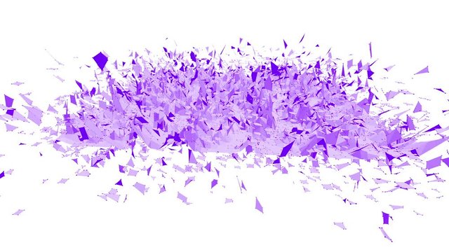 Violet or purple low poly waving surface as interesting backdrop. Violet geometric vibrating environment or pulsating background in cartoon low poly popular modern stylish 3D design 1.