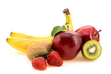 Ripe fruit closeup isolated