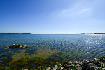Goor Wanderweg mit Vilm Blick, Biosphärenreservat  Südost-Rügen