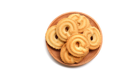 cookies on white background
