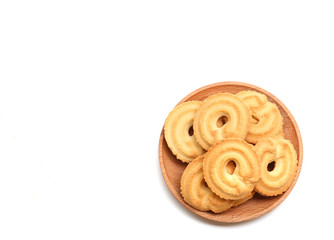 cookies on white background