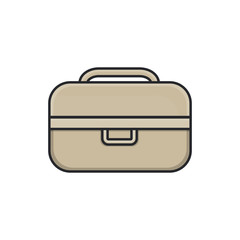 portfolio management icon, line art