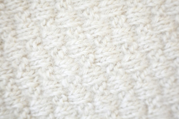 Knitted wool fabric