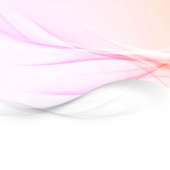 Soft pink color abstract wave layout