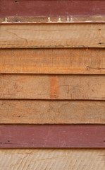 Old Wood sheet wall in thai house style.