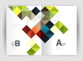 Fototapeta premium Vector square template background