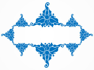 abstract artistic floral border