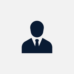 Businessman icon simple human illustration