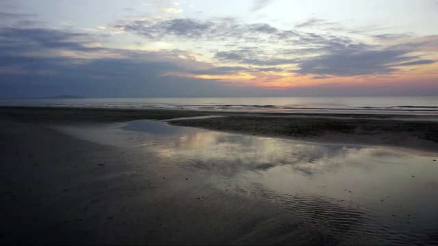 sunrise at Beserah beach View of ely morning